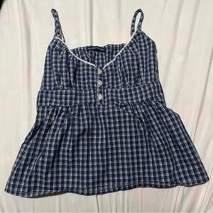 Brandy Melville Tiffany Checkered Top
